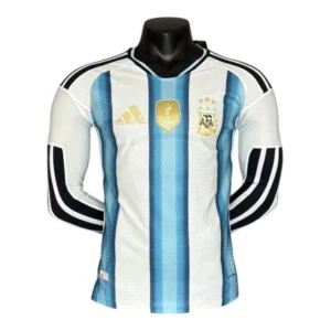 Camisa Seleção Argentina I 26/27 manga longa - Jogador Adidas Masculina - Branca e azul