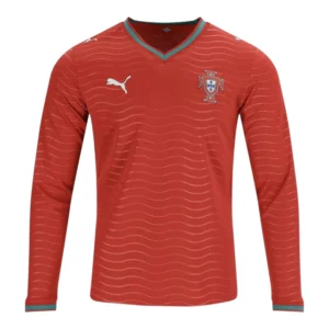 Camisa Seleção Portugal I 26/27 manga longa - Torcedor Puma Masculina - Vermelha
