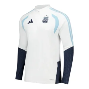 Camisa Seleção Argentina Treino 26/27 manga longa - Torcedor Adidas Masculina - Branca e azul