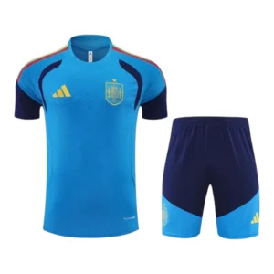 Kit Treino adulto - Camisa e Shorts - Seleção Espanha Adidas 26/27 - Azul