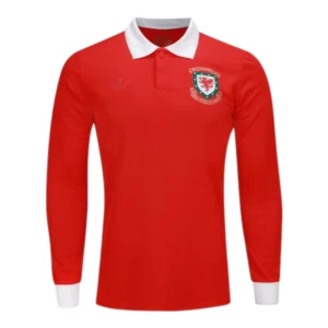 Camisa Seleção País de Gales Edição Comemorativa 150 Anos manga longa - Torcedor Adidas Masculina - Vermelha