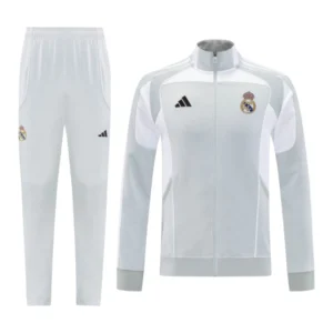 Conjunto Real Madrid Treino 25/26 - Masculino Adidas - Cinza