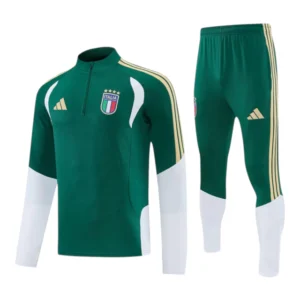 Conjunto Seleção Itália Treino 26/27 - Masculino Adidas - Verde e branco