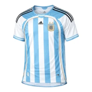Camisa Retrô Seleção Argentina BringBack I 2006 - Masculina Adidas - Azul e branca