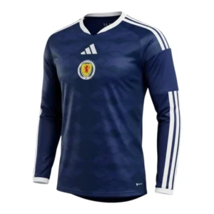 Camisa Seleção Escócia I 26/27 manga longa - Torcedor Adidas Masculina - Azul