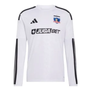 Camisa Colo Colo I 26/27 manga longa - Torcedor Adidas Masculina - Branca Com Patrocínio