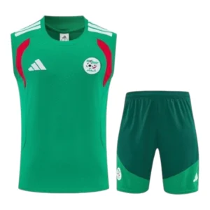 Kit Treino adulto - Camisa e Shorts - Seleção Argélia Adidas 26/27 - Verde