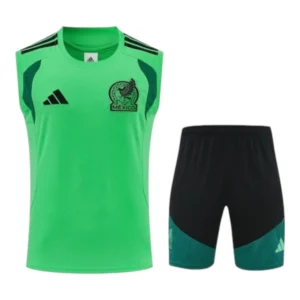 Kit Treino adulto - Camisa e Shorts - Seleção México Adidas 26/27 - Verde