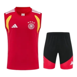 Kit Treino adulto - Camisa e Shorts - Seleção Alemanha Adidas 26/27 - Vermelho