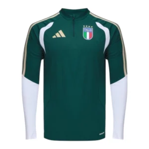 Camisa Seleção Itália Treino 26/27 manga longa - Torcedor Adidas Masculina - Verde e branca