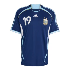 Camisa Retrô Seleção Argentina BringBack II Messi 2006 - Masculina Adidas - Azul