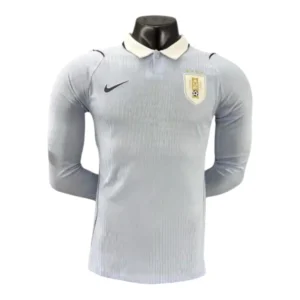 Camisa Seleção Uruguai I 26/27 manga longa - Jogador Nike Masculina - Azul