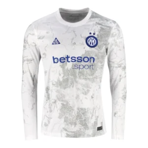Camisa Inter de Milão Goleiro IV 25/26 - Torcedor Nike ACG Masculina - Branca com detalhes em cinza