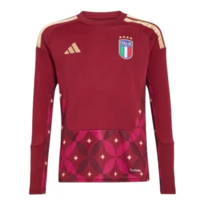 Camisa Seleção Itália Goleiro 26/27 manga longa - Torcedor Adidas Masculina - Vermelha