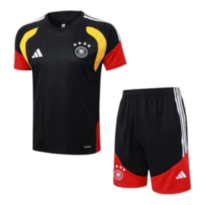 Kit Treino adulto - Camisa e Shorts - Seleção Alemanha Adidas 26/27 - Preto e vermelho