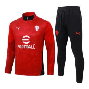 Conjunto AC Milan Treino 26/27 - Masculino Puma - Vermelho e preto