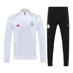 Conjunto Seleção Argélia Treino 26/27 - Masculino Adidas - Branco e verde