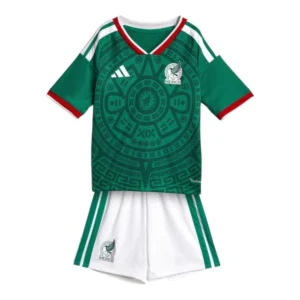 Kit Infantil Seleção México I 26/27 - Adidas - Verde e branco