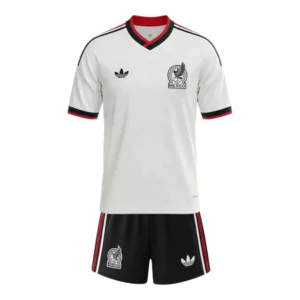 Kit Infantil Seleção México II 26/27 - Adidas - Branco e verde
