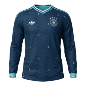 Camisa Seleção Alemanha II 26/27 manga longa - Torcedor Adidas Masculina - Azul