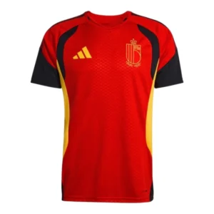 Camisa Seleção Bélgica Treino 26/27 - Torcedor Adidas Masculina - Vermelha e preta