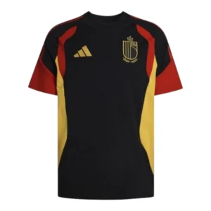 Camisa Seleção Bélgica Treino 26/27 - Torcedor Adidas Masculina - Preta e vermelha