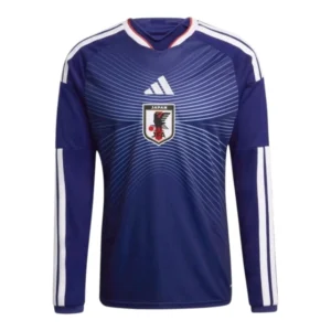 Camisa Seleção Japão I 26/27 manga longa - Torcedor Adidas Masculina - Azul