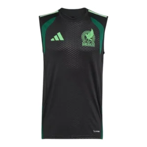 Camisa regata Seleção México Treino 26/27 - Torcedor Adidas Masculina - Preta e verde