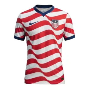 Camisa Seleção Estados Unidos I 26/27 - Torcedor Nike Masculina - Branca com detalhes em vermelho e azul