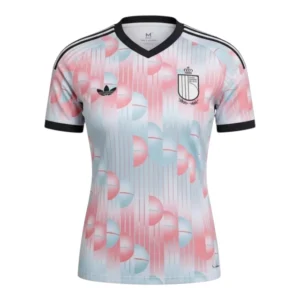 Camisa Seleção Bélgica II 26/27 - Torcedor Adidas Feminina - Azul e rosa