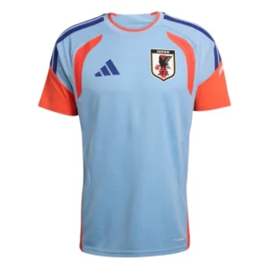 Camisa Seleção Japão Treino 26/27 - Torcedor Adidas Masculina - Azul e laranja