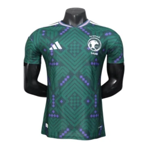 Camisa Seleção Arábia Saudita I 26/27 - Jogador Adidas Masculina - Verde com detalhes em roxo
