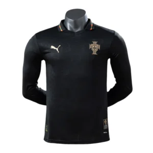 Camisa Seleção Portugal Edição especial Pantera Negra 26/27 manga longa - Jogador Puma Masculina - Preta