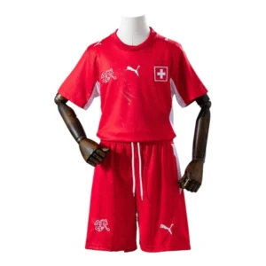 Kit Infantil Seleção Suíça I 26/27 - Puma - Vermelho
