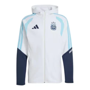 Jaqueta Corta-Vento Seleção Argentina Treino 26/27 - Masculina Adidas - Branca e azul