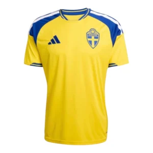 Camisa Seleção Suécia I 26/27 - Torcedor Adidas Masculina - Amarela com detalhes em azul