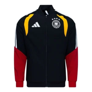 Jaqueta Corta-Vento Seleção Alemanha Treino 26/27 - Masculina Adidas - Preta e vermelha