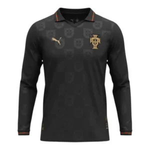 Camisa Seleção Portugal Edição especial Pantera Negra 26/27 manga longa - Torcedor Puma Masculina - Preta