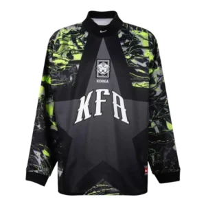 Camisa Seleção Coréia do Sul Goleiro 26/27 manga longa - Torcedor Nike Masculina - Preta com detalhes em amarelo neon