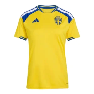 Camisa Seleção Suécia I 26/27 - Torcedor Adidas Feminina - Amarela com detalhes em azul