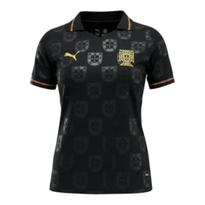 Camisa Seleção Portugal Edição especial Pantera Negra 26/27 - Torcedor Puma Feminina - Preta