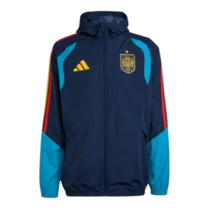 Jaqueta Corta-Vento Seleção Espanha Treino 26/27 - Masculina Adidas - Azul