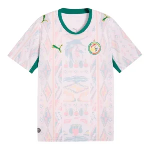 Camisa Seleção Senegal I 26/27 - Torcedor Puma Masculina - Branca com detalhes em vermelho e amarelo e verde