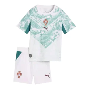 Kit Infantil Seleção Portugal II 26/27 - Puma - Branco e verde