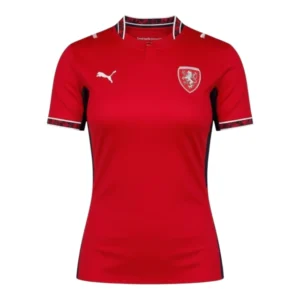 Camisa Seleção República Tcheca I 26/27 - Torcedor Puma Feminina - Vermelha
