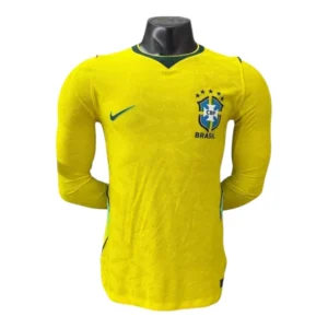 Camisa Seleção Brasileira I 26/27 manga longa - Jogador Nike Masculina - Amarela